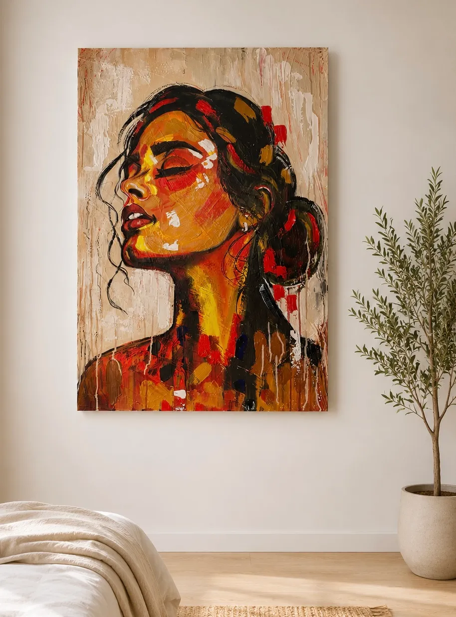 A vibrant abstract contemporary painting titled To Love and To Be Loved