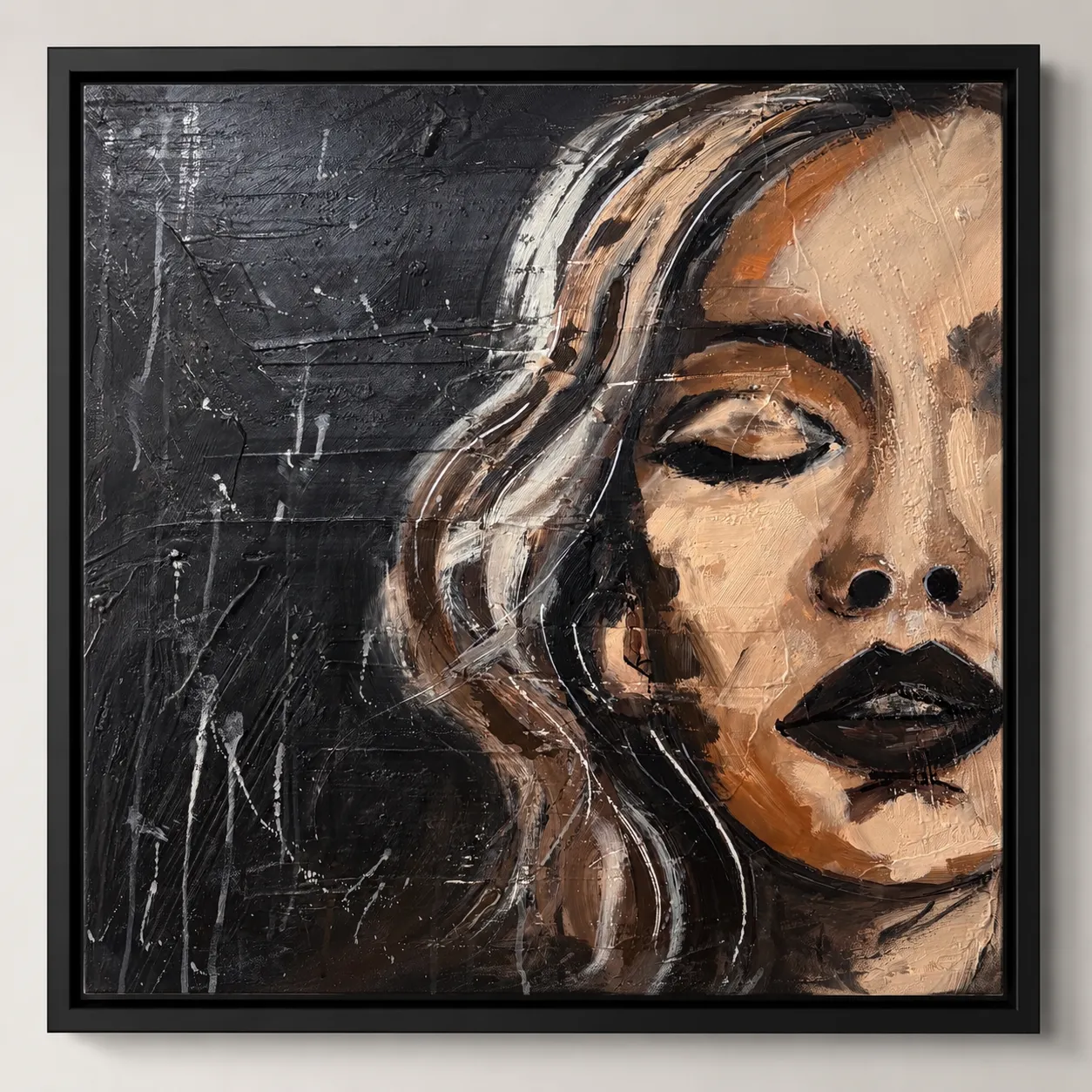 A vibrant abstract contemporary painting titled Unveiled